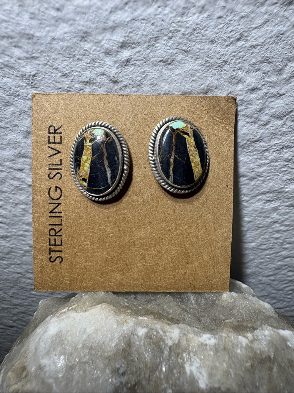Blackjack Turquoise Stud Earrings